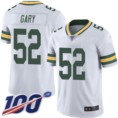 Green Bay Packers Limited White Men #52 Gary Rashan Road Jersey Nike NFL 100th Season Vapor Untouchable->green bay packers->NFL Jersey